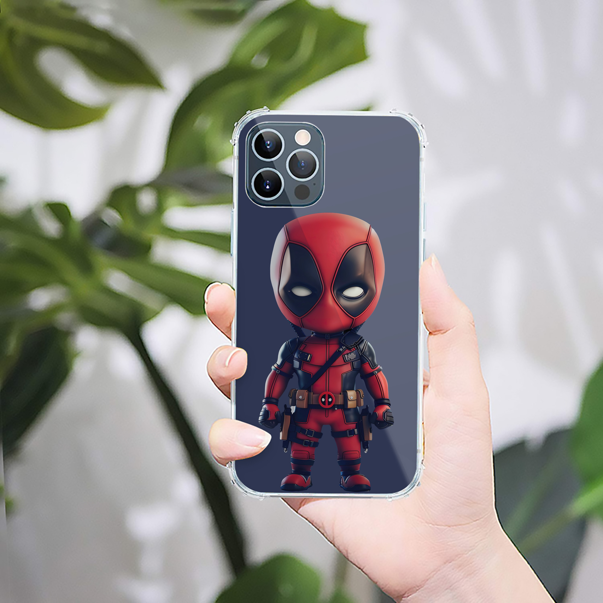（画像用） Deadpool デッドプール 【iPhone 12シリーズ対応】透明スマホケース（クリアソフトケース）